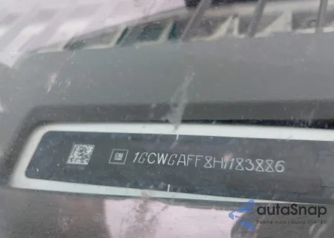 2017 Chevrolet Express 2500 Work Van z USA, uszkodzony, nr VIN 1GCWGAFF8H1183886